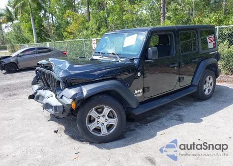 2020 Jeep Wrangler Unlimited Sport S 4X4 z USA, uszkodzony, nr VIN 1C4HJXDN1LW223664
